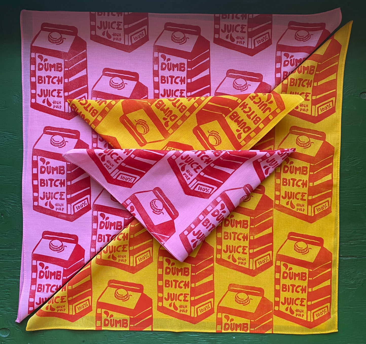 DumbBitch Juice Block Printed Bandana