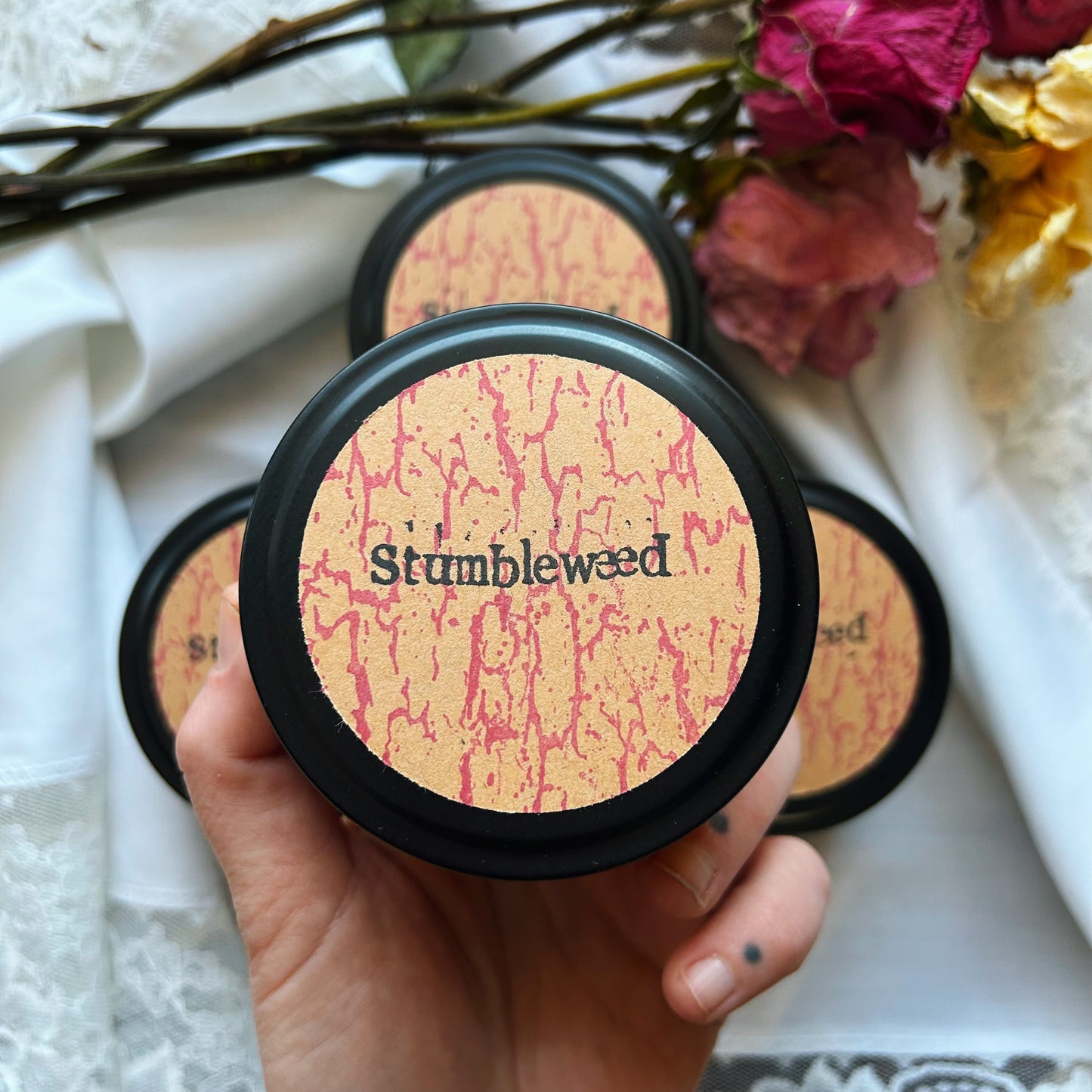 Crushed Velvet Soy Wax Candle