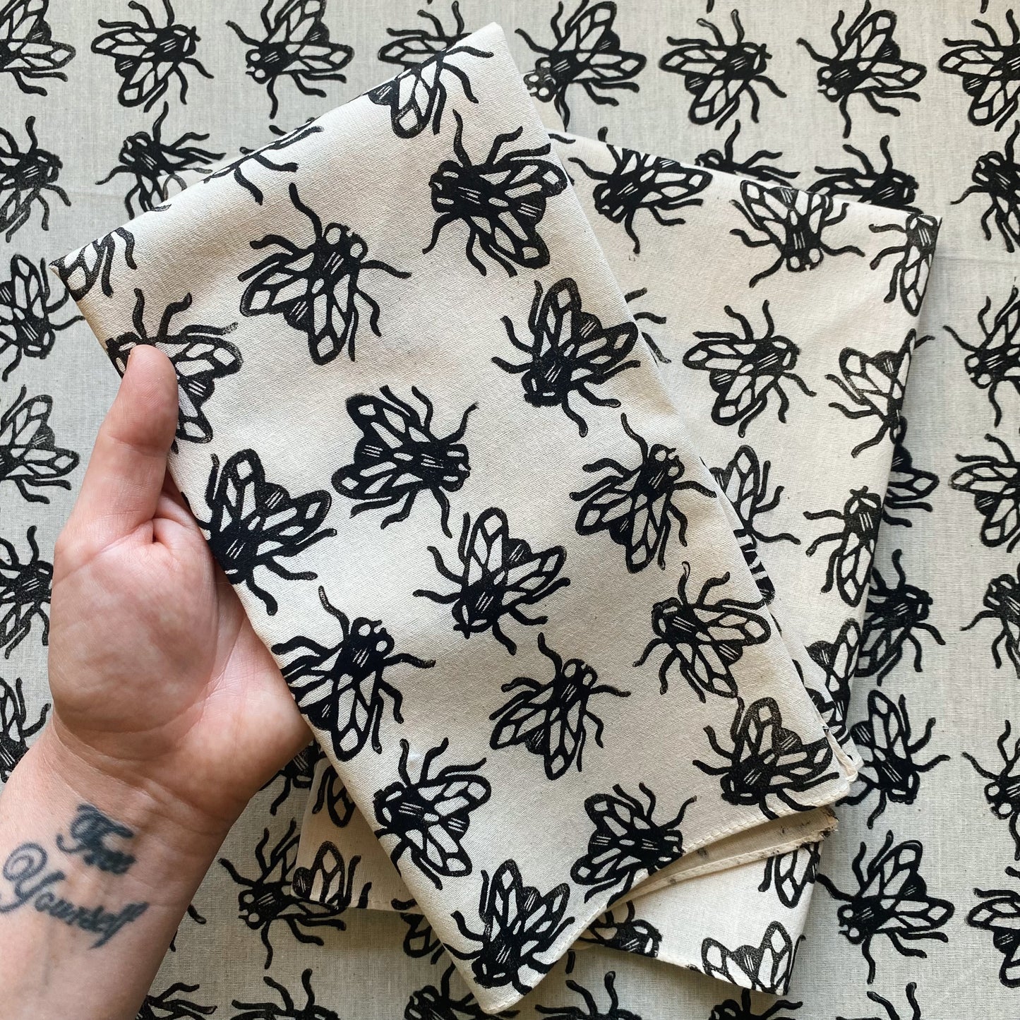 The Fly Block Printed Bandana