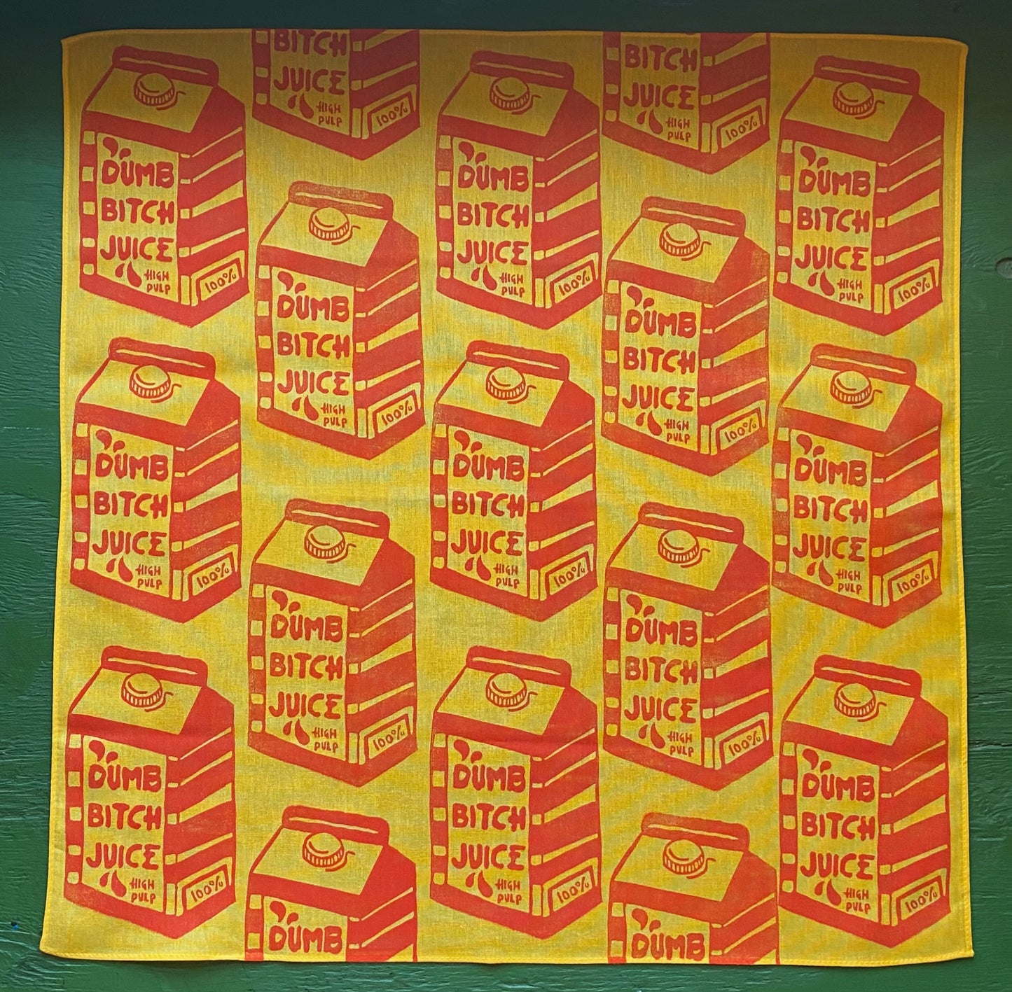 DumbBitch Juice Block Printed Bandana