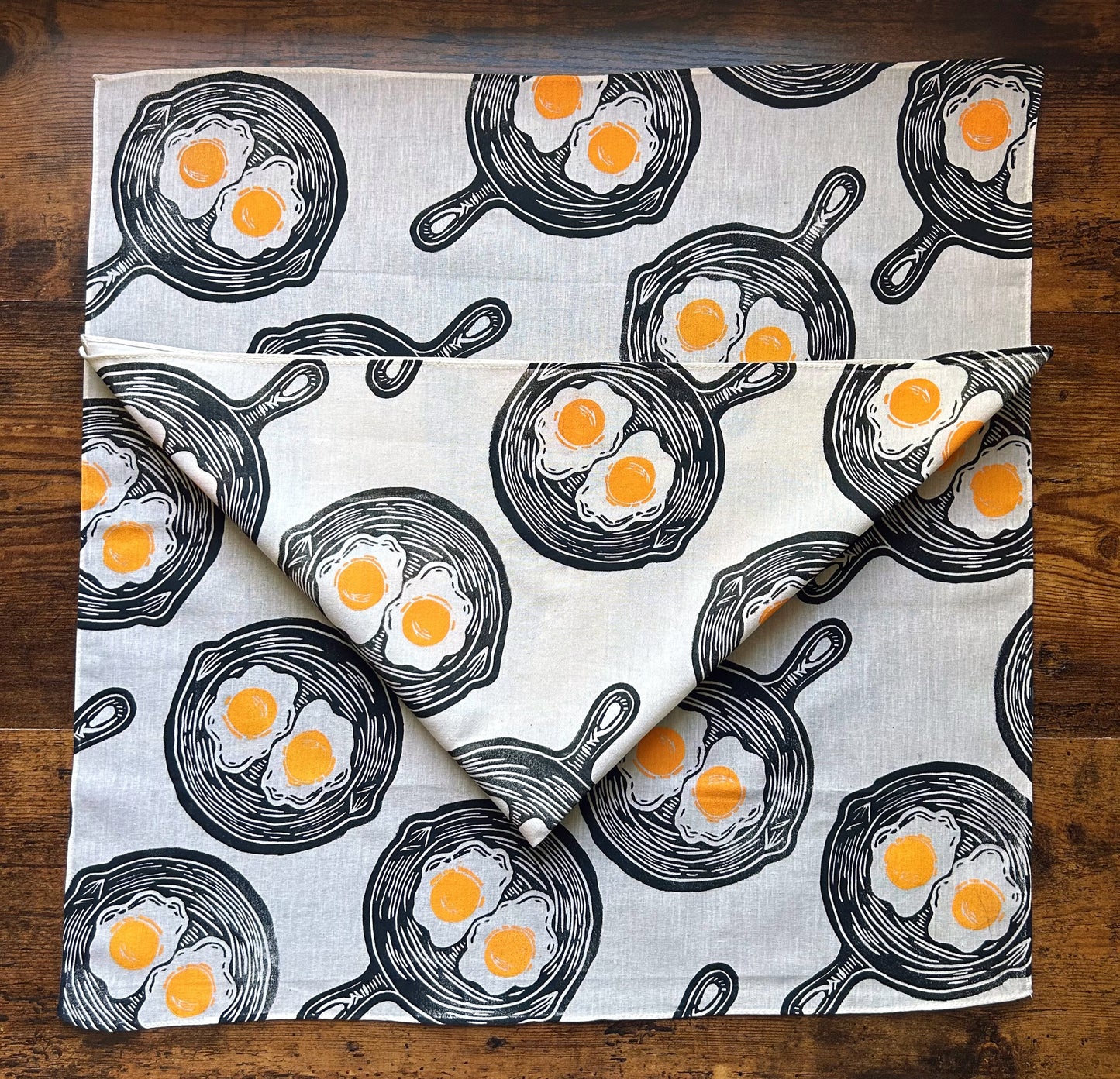 Sunny Side Up Block Printed Bandana