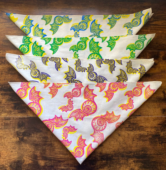 Night Watcher Block Printed Bandana