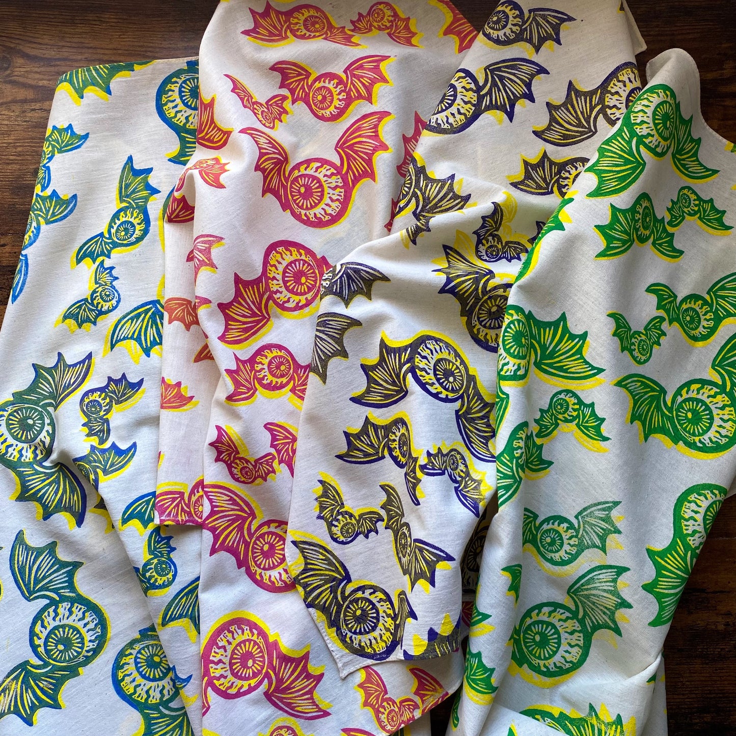 Night Watcher Block Printed Bandana