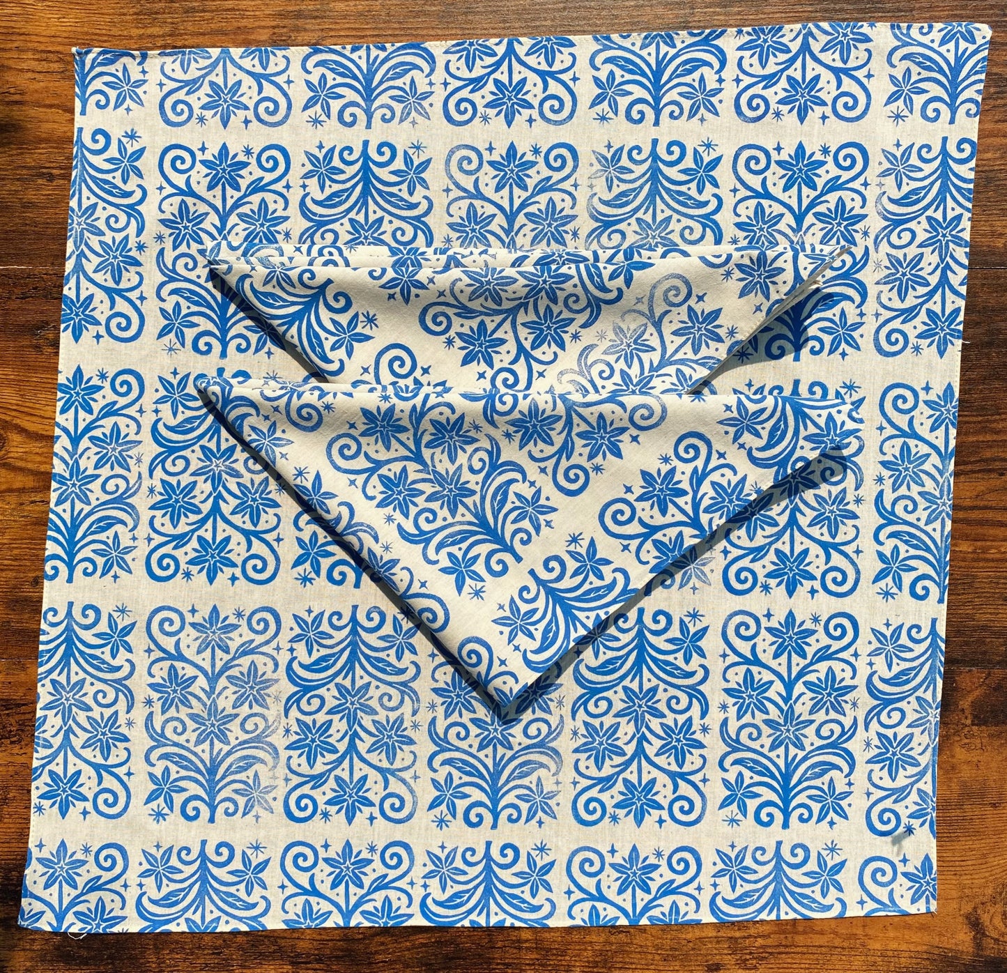 Borage Magic Block Printed Bandana