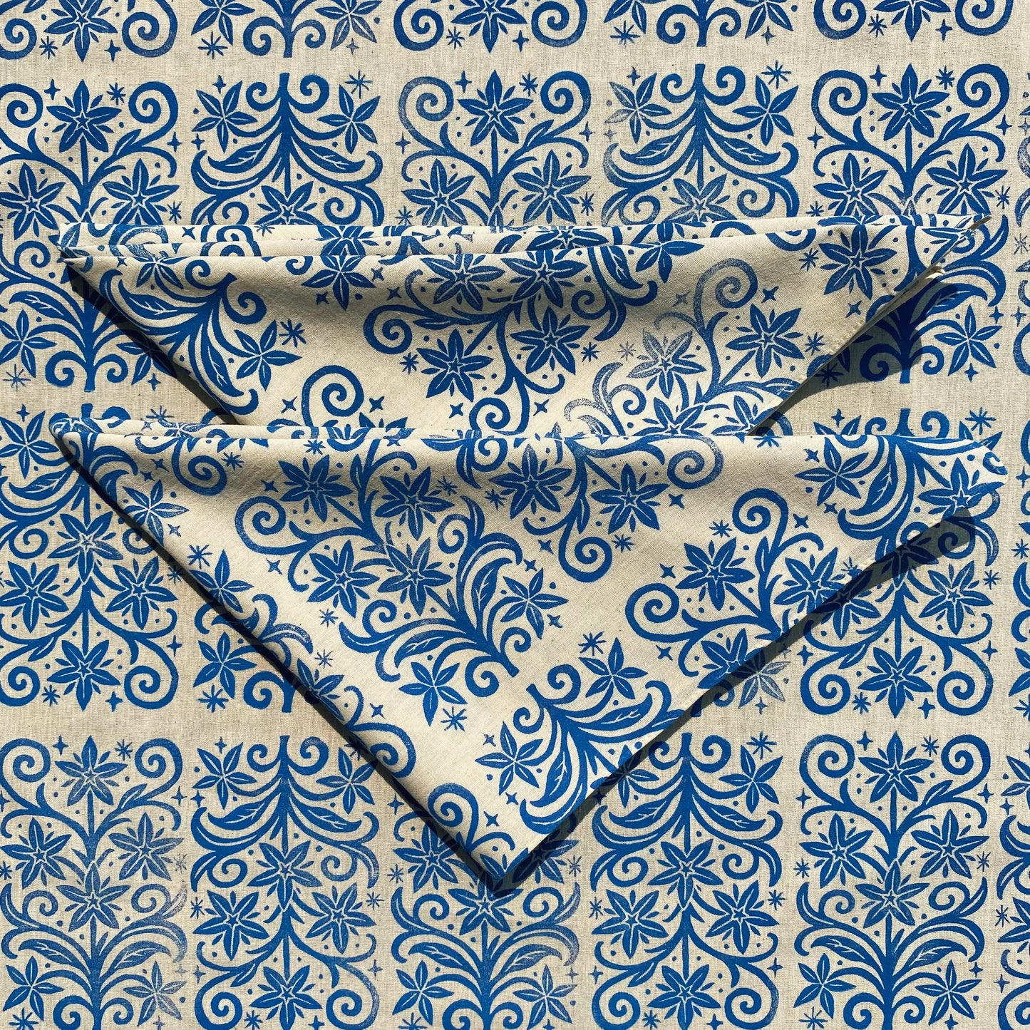 Borage Magic Block Printed Bandana