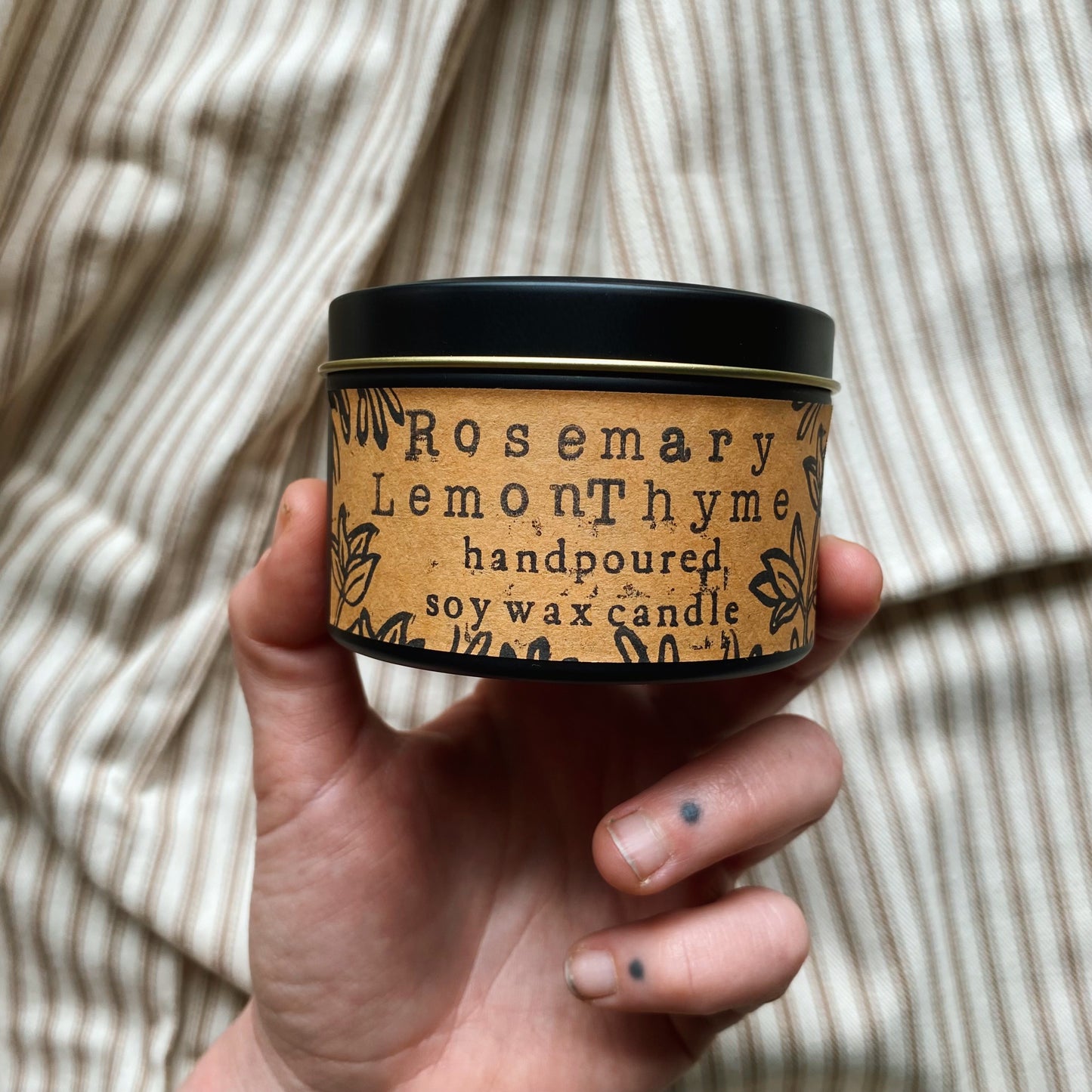 Rosemary Lemon Thyme Soy Wax Candle