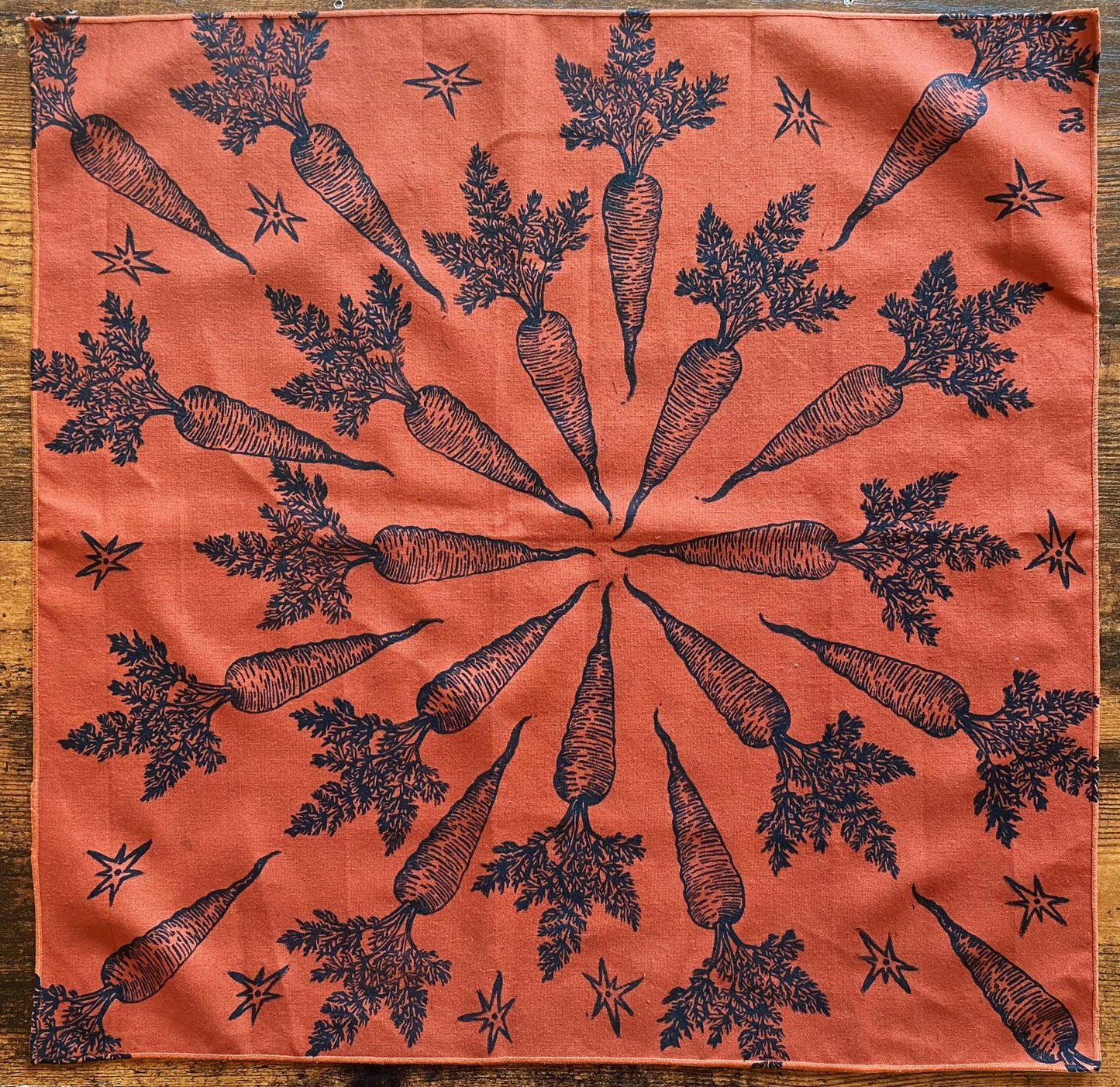 Carrot Magic Block Printed Bandana