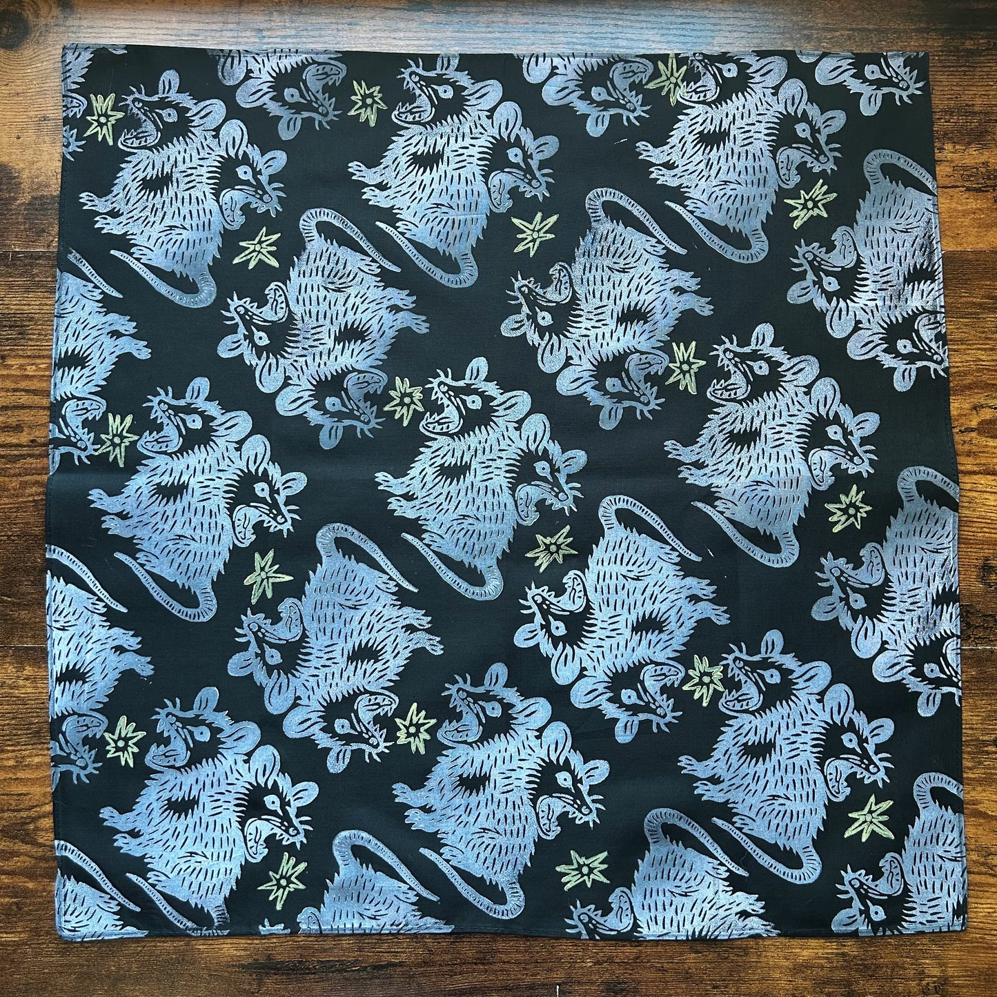 Trash Angels Block Printed Bandana