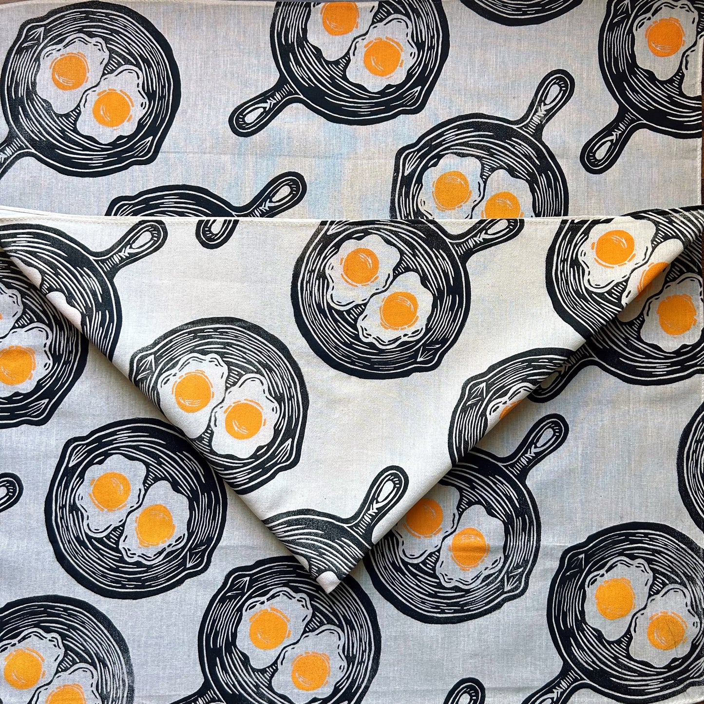 Sunny Side Up Block Printed Bandana