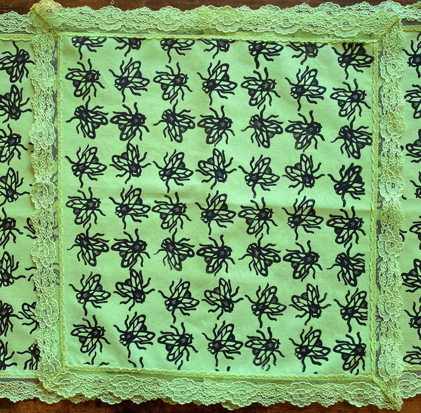 The Fly Block Printed Handkerchief