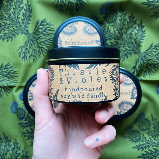 Thistle & Violet Soy Wax Candle