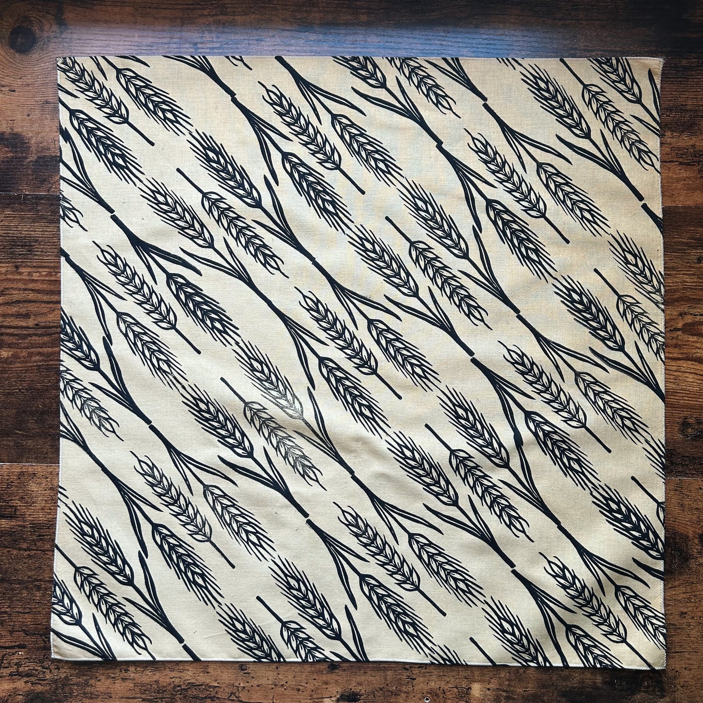 Wheat Harvest Block Printed Bandana