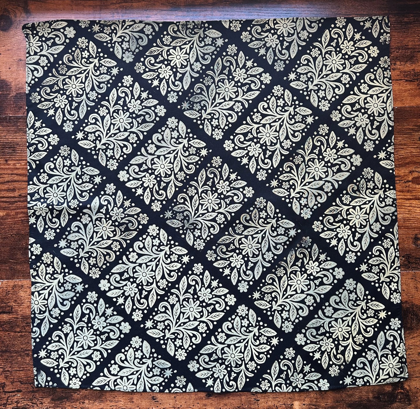 Charm Garden Block Printed Bandana