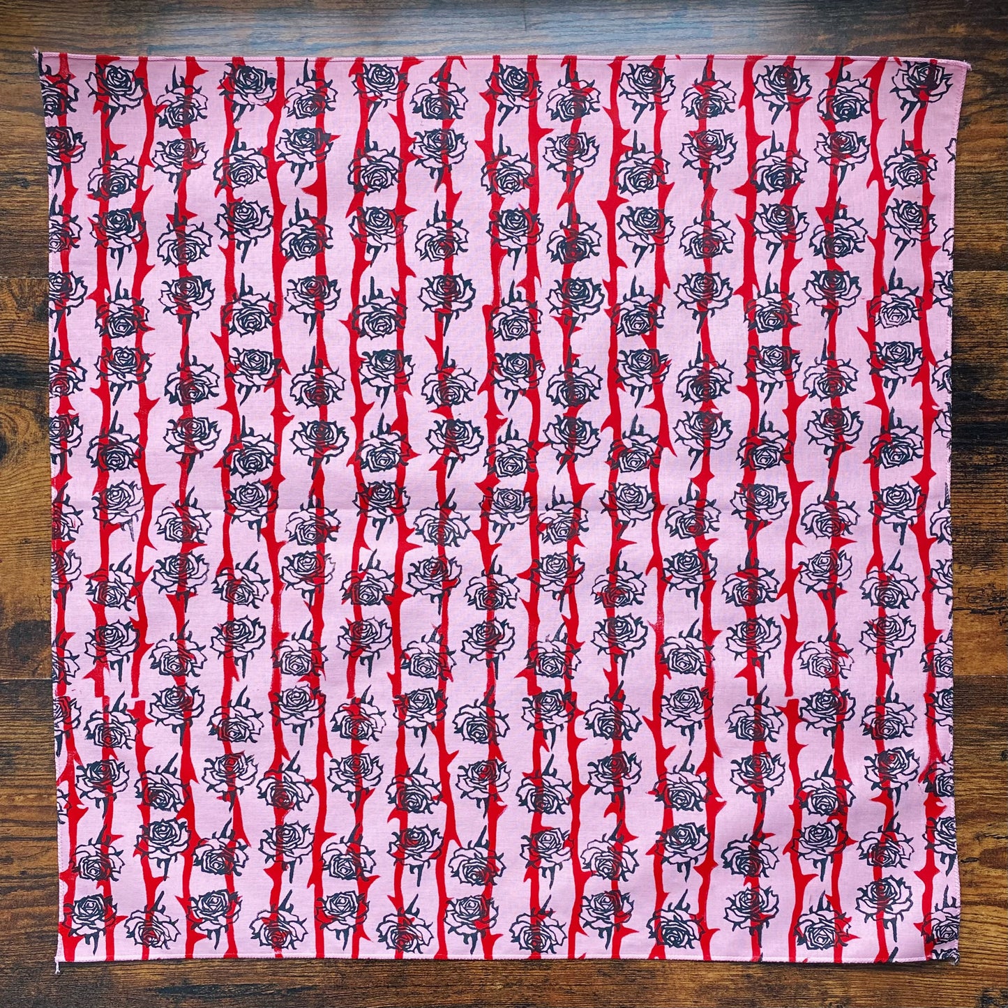 Tiny Rose Block Printed Bandana