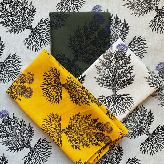 Thistle Thistle Block Printed Bandana