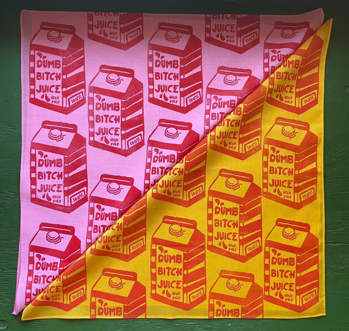 DumbBitch Juice Block Printed Bandana