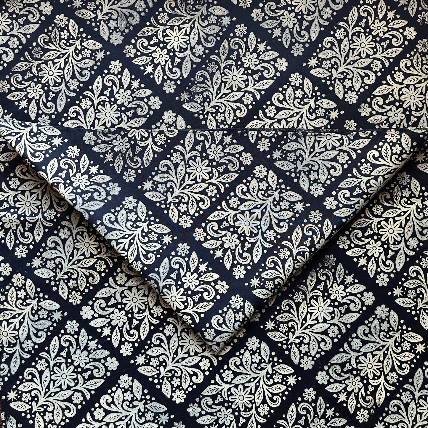 Charm Garden Block Printed Bandana