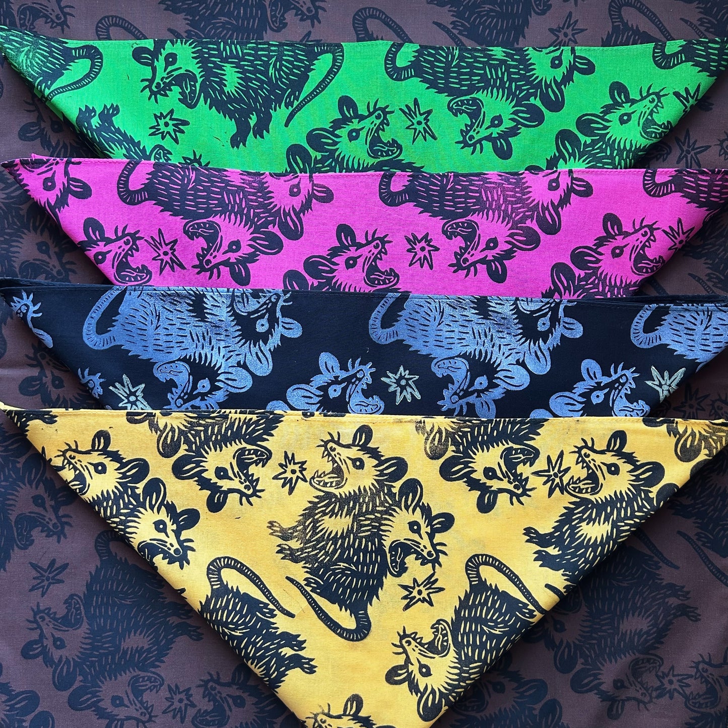 Trash Angels Block Printed Bandana