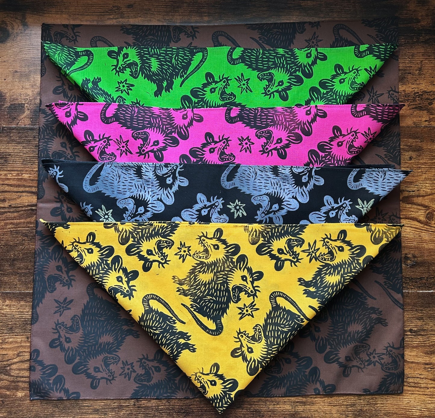 Trash Angels Block Printed Bandana
