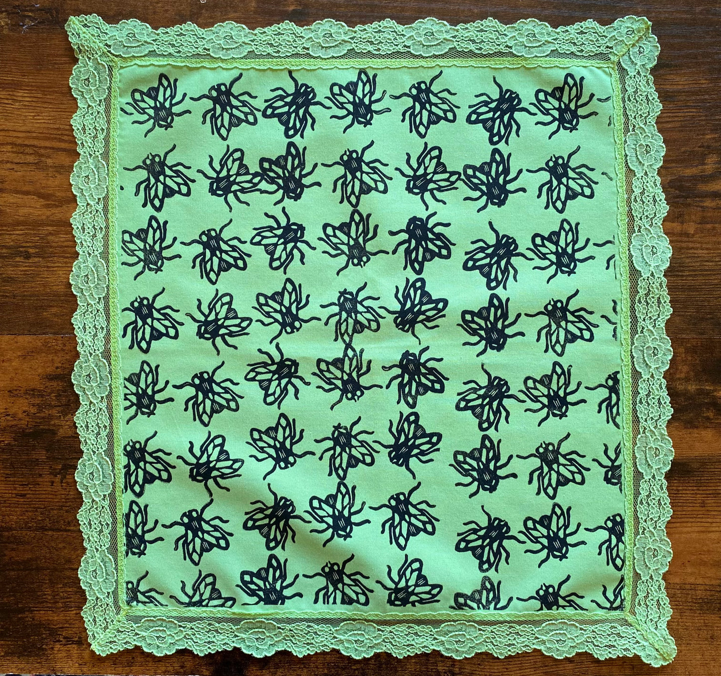 The Fly Block Printed Handkerchief