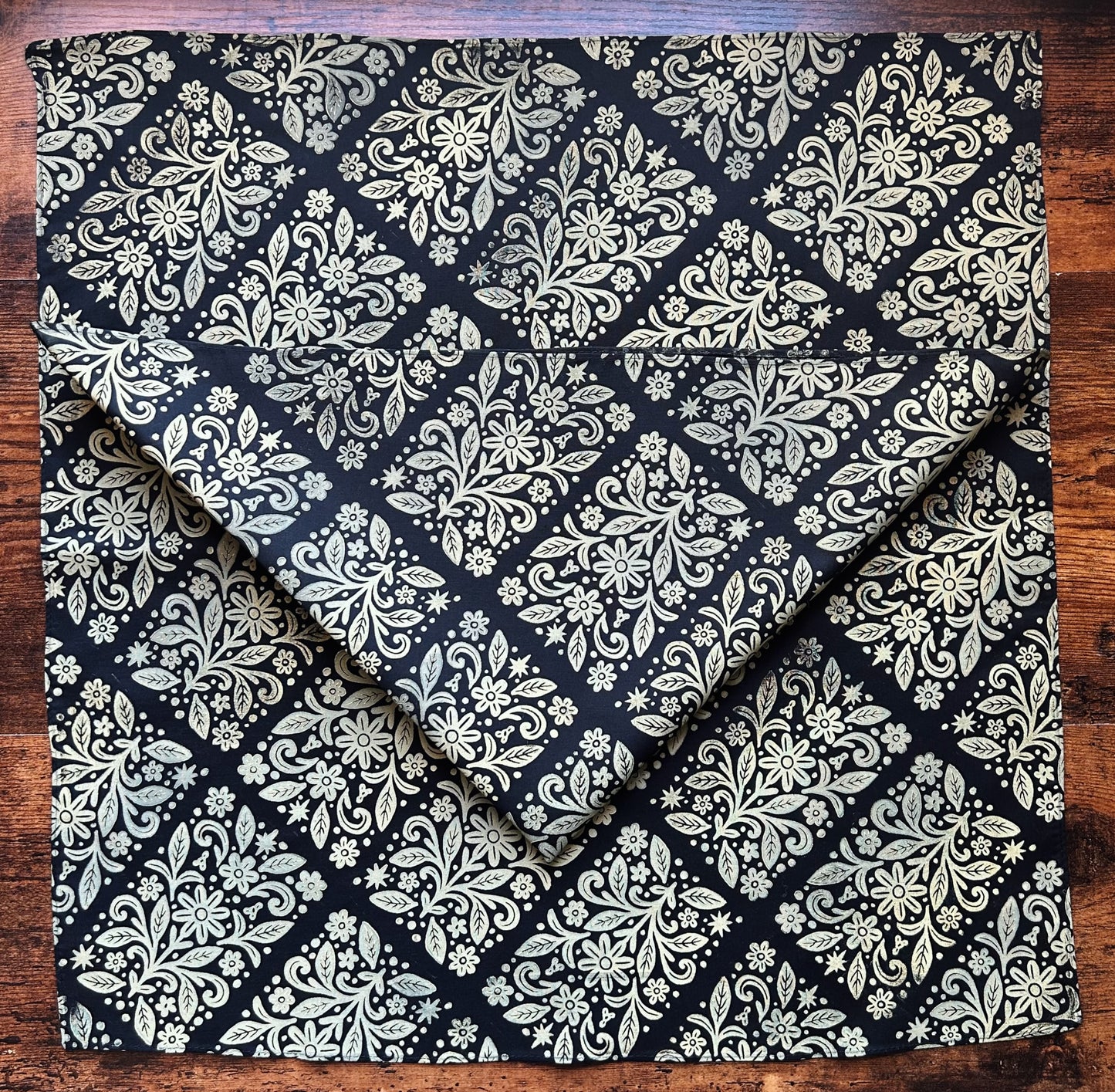 Charm Garden Block Printed Bandana