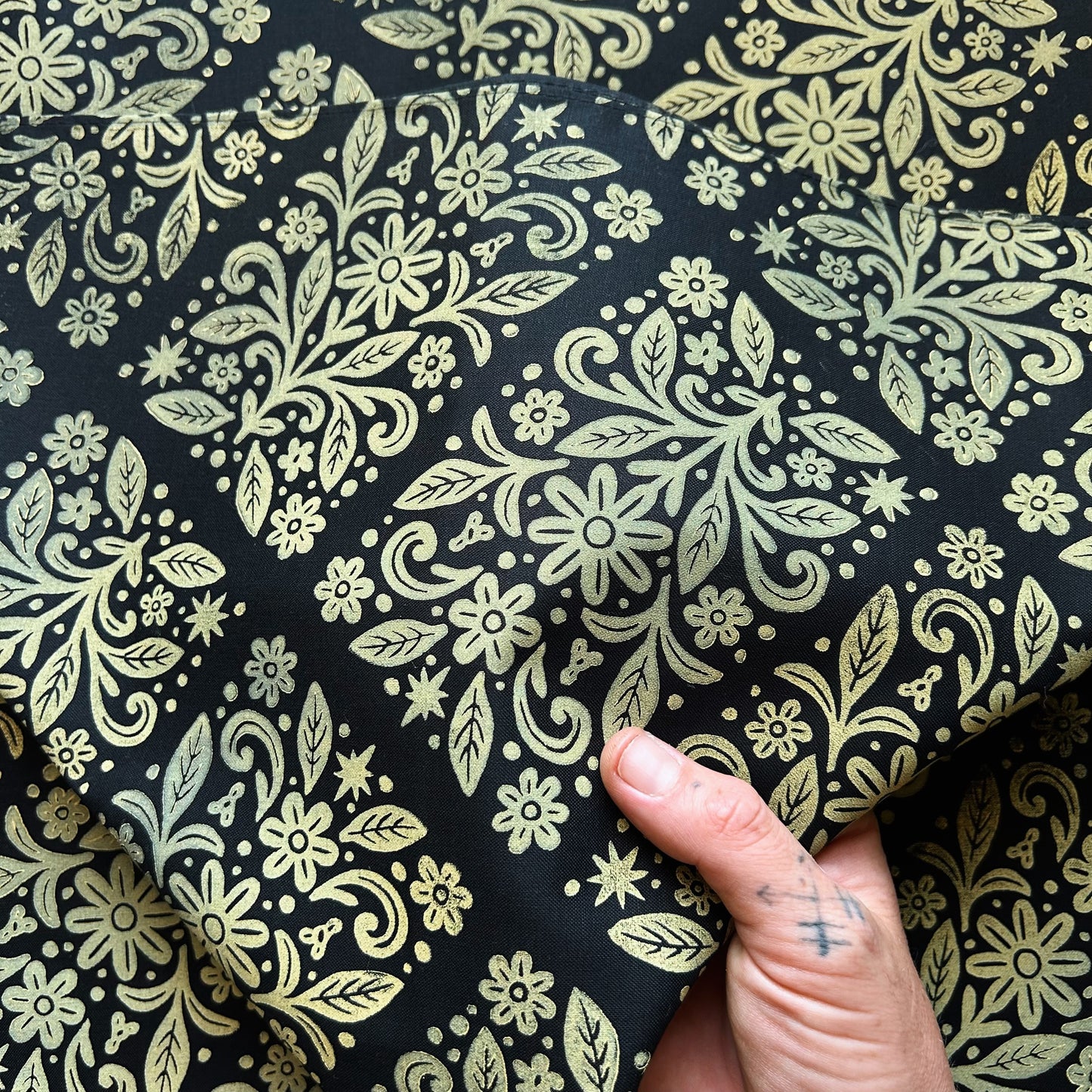 Charm Garden Block Printed Bandana