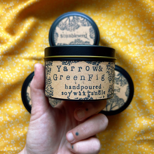 Yarrow & Green Fig Soy Wax Candle