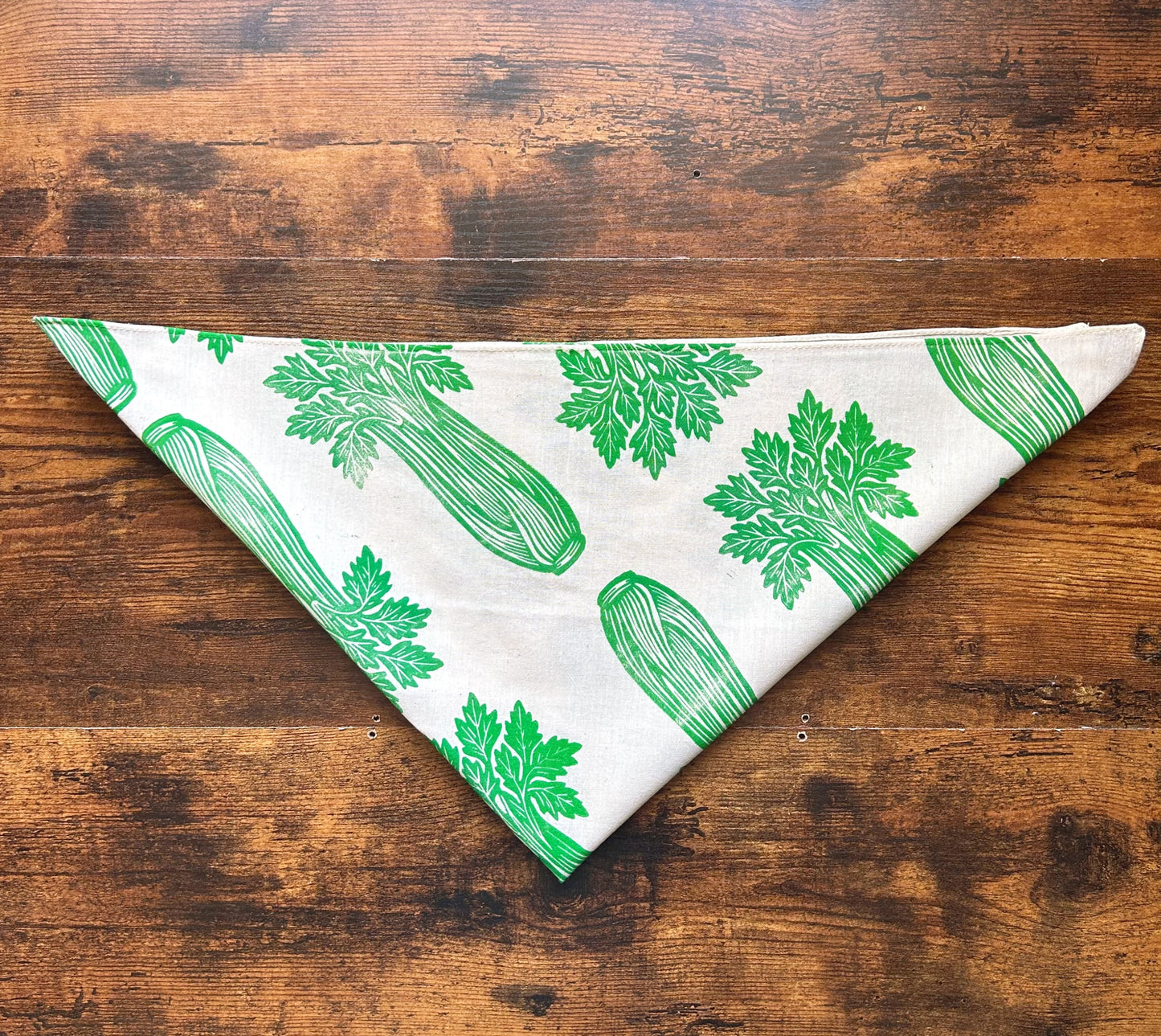 Celery Lover Block Printed Bandana