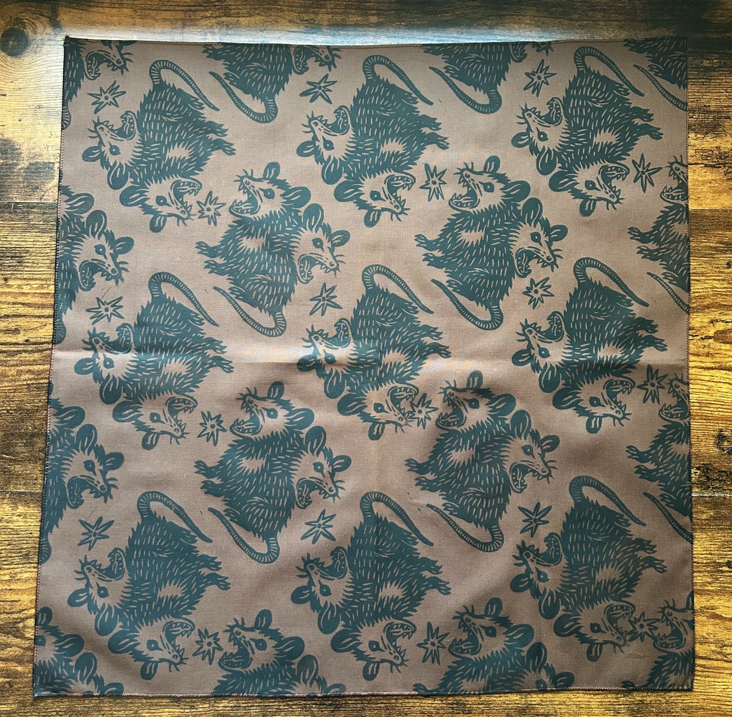 Trash Angels Block Printed Bandana