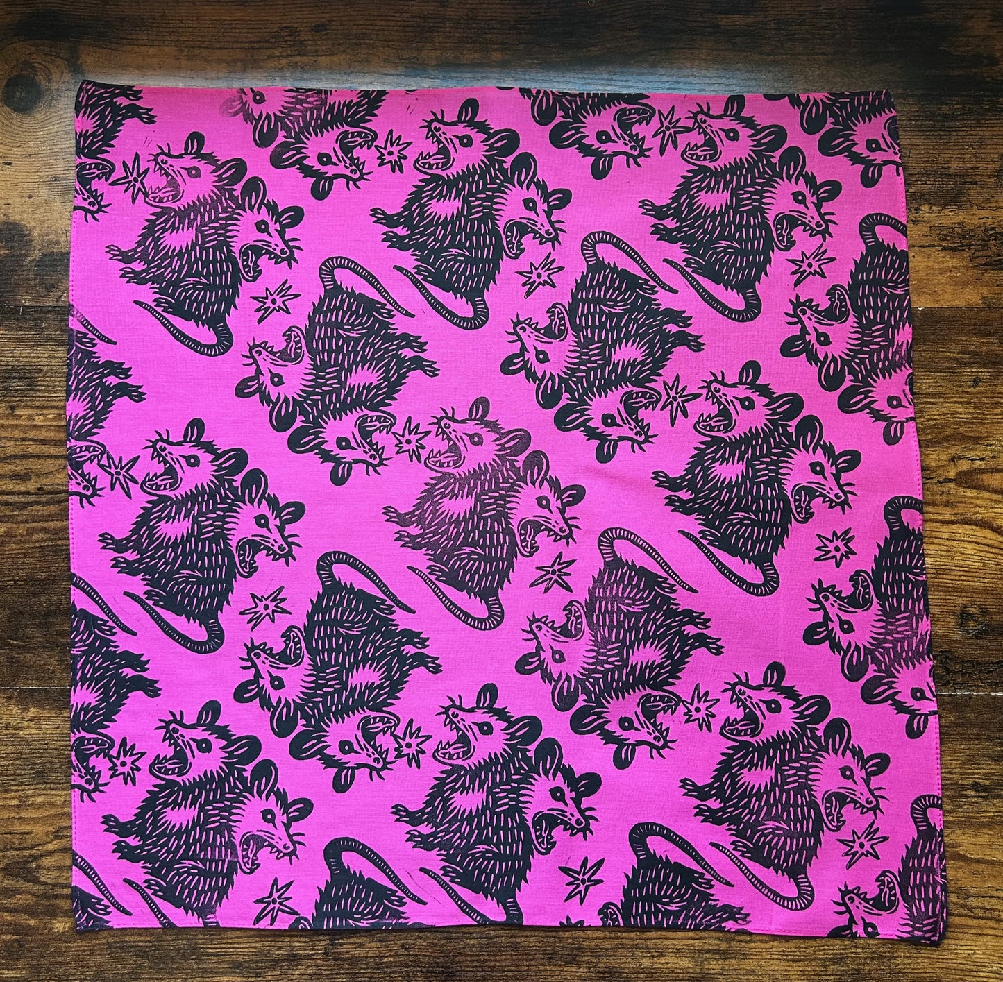 Trash Angels Block Printed Bandana