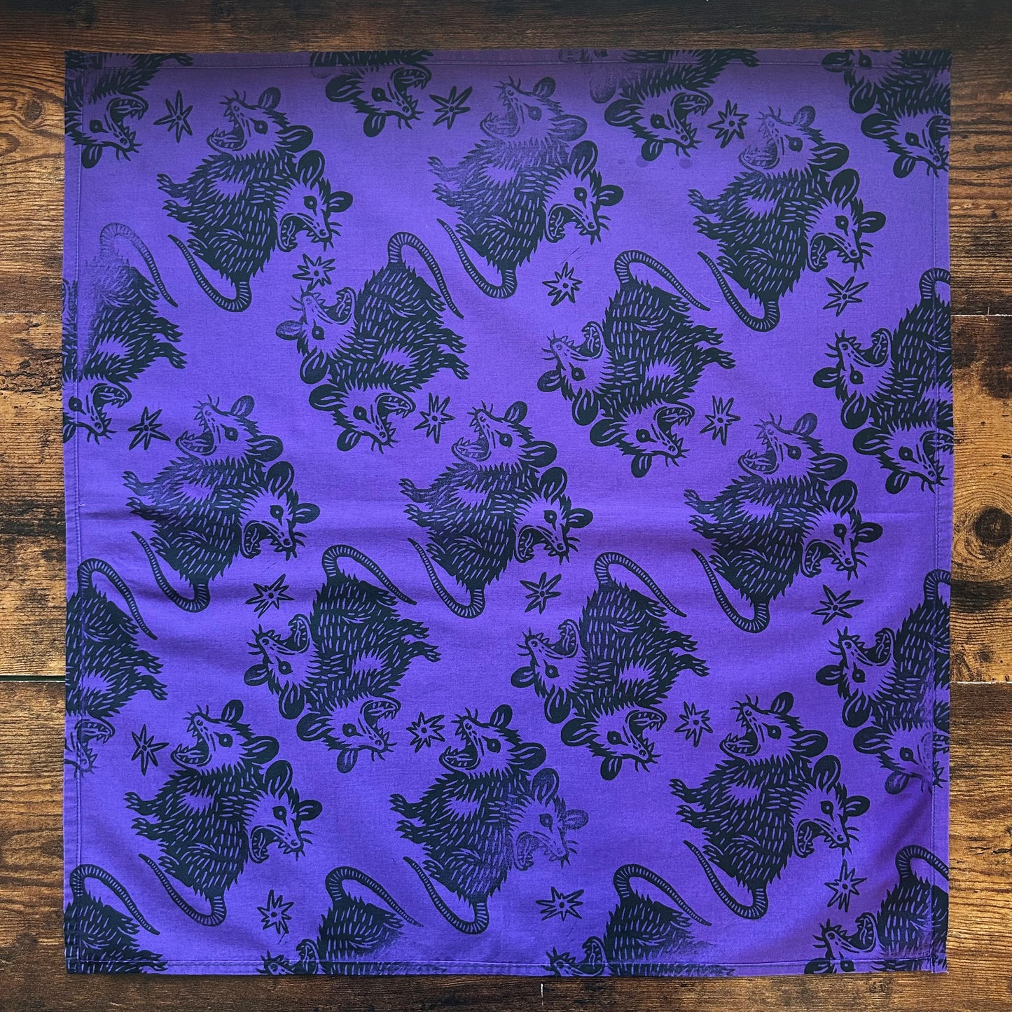 Trash Angels Block Printed Bandana
