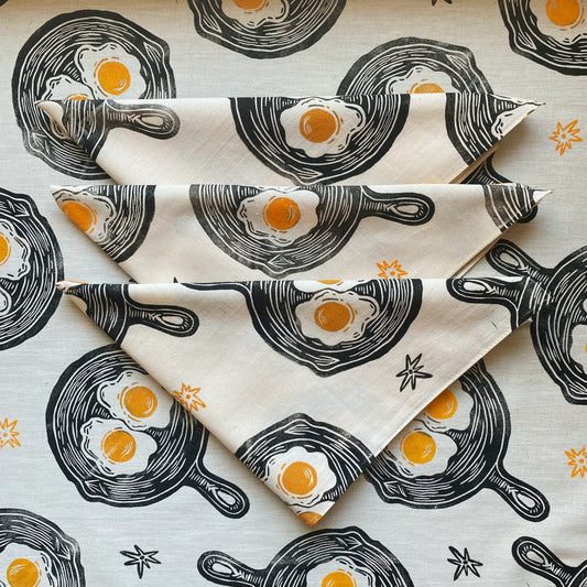 Sunny Side Up Block Printed Bandana