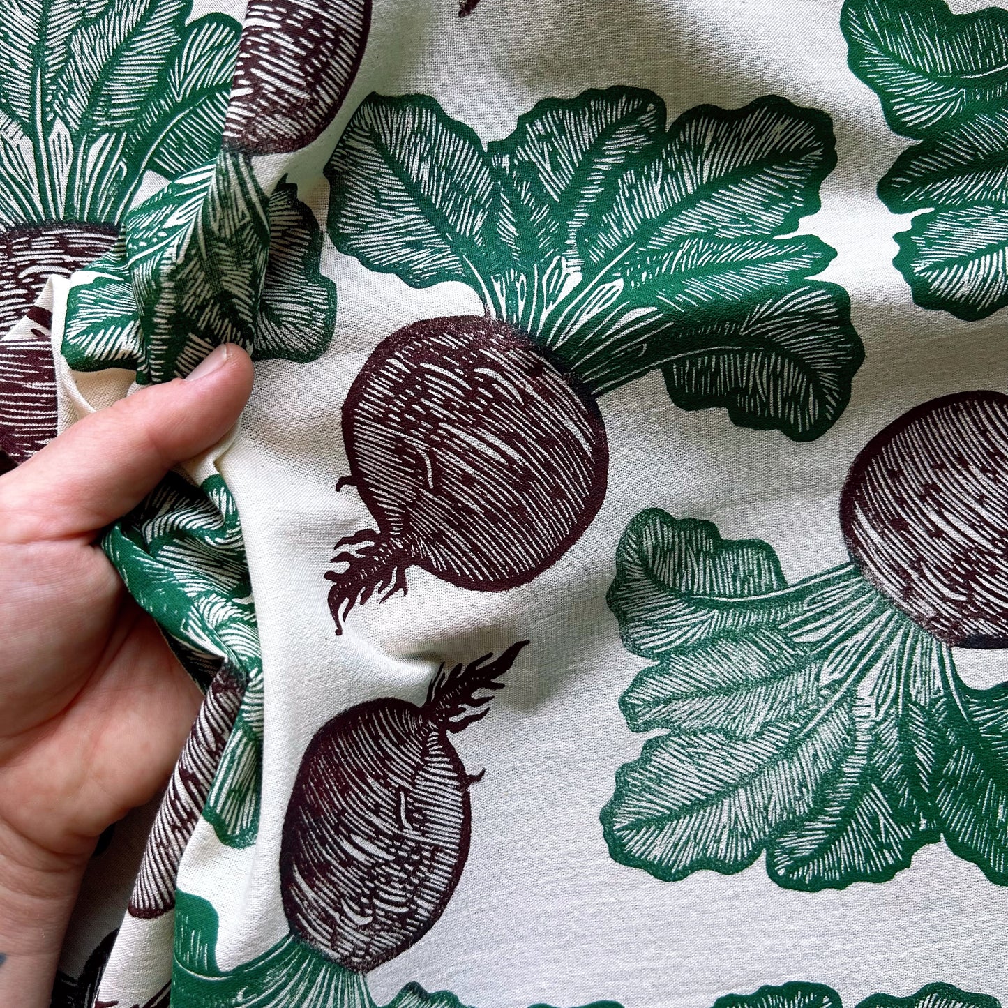 Beet Freak Block Printed Bandana