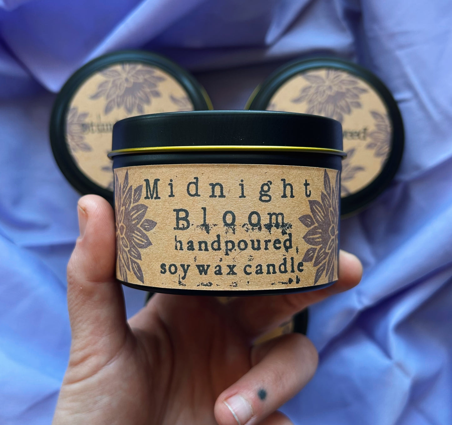 Midnight Bloom Soy Wax Candle