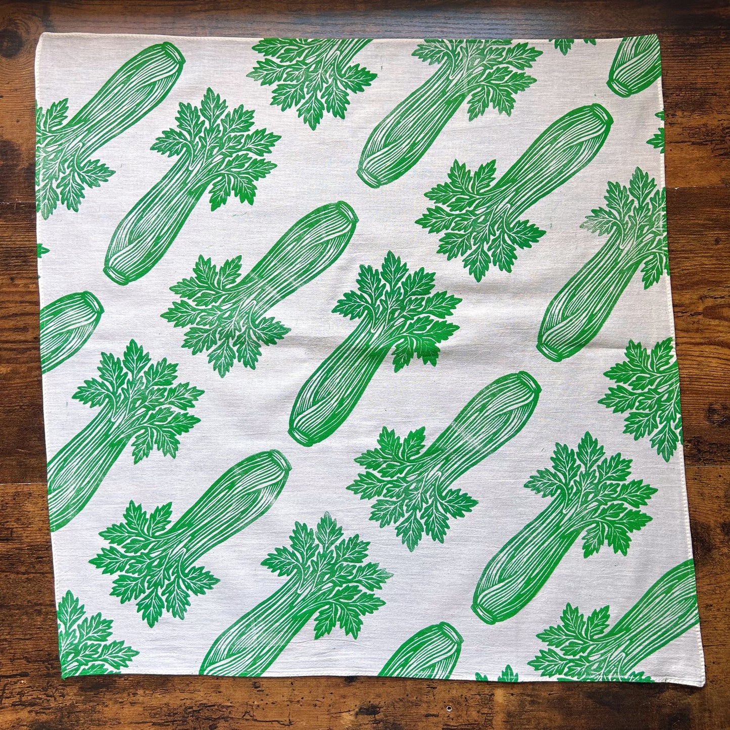 Celery Lover Block Printed Bandana