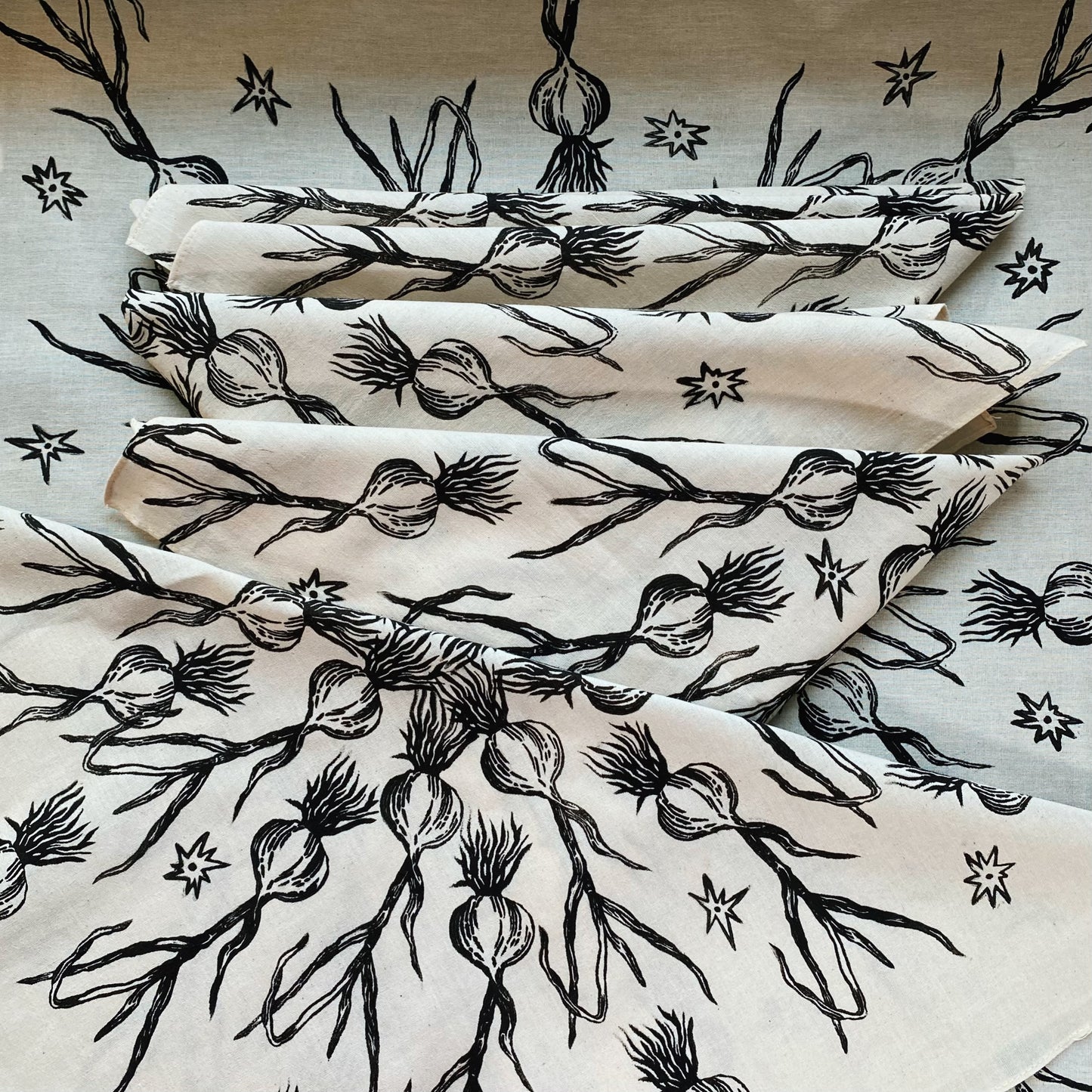 Garlic Magic Block Printed Bandana