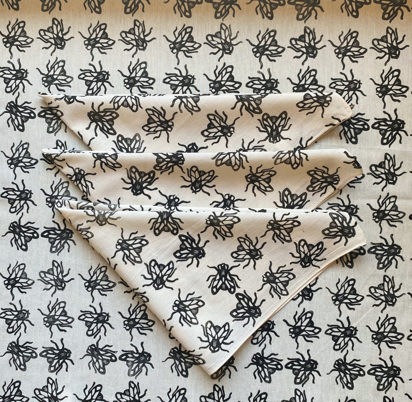 The Fly Block Printed Bandana