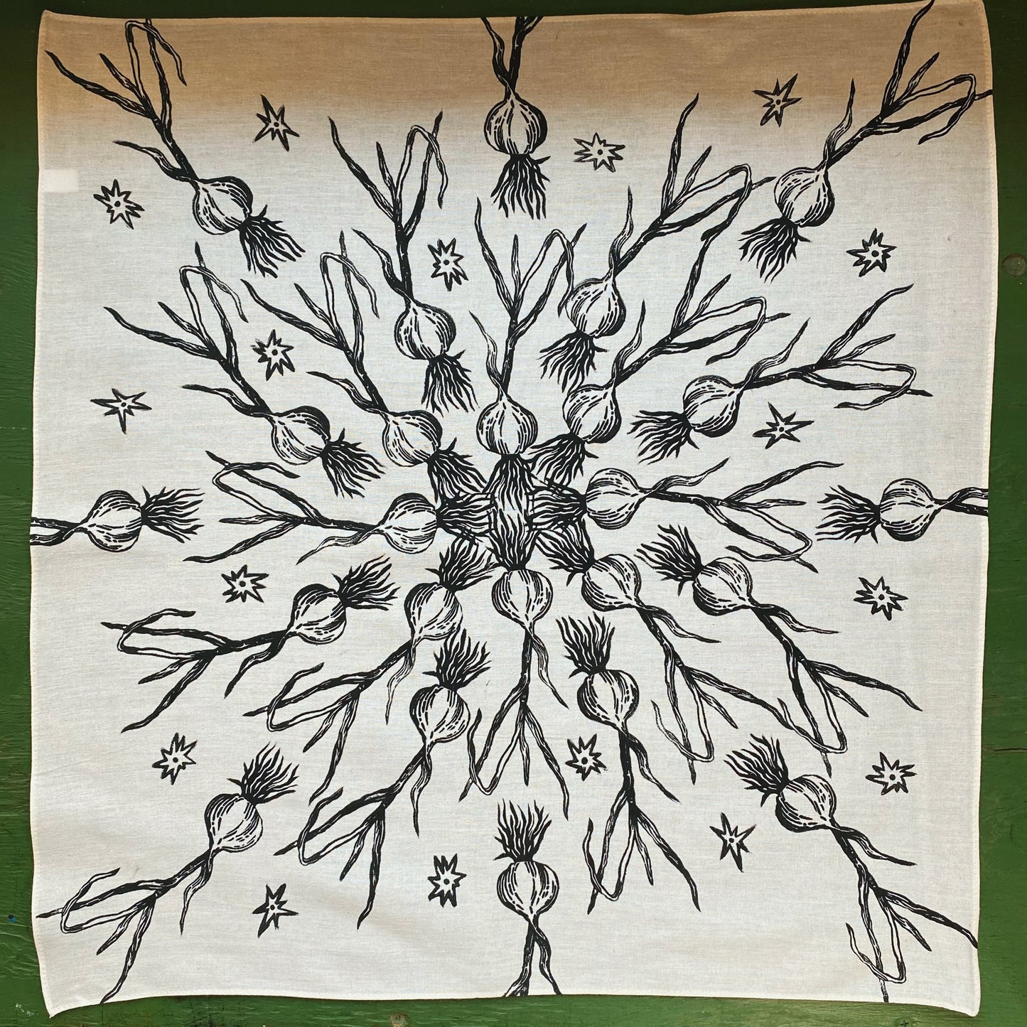 Garlic Magic Block Printed Bandana