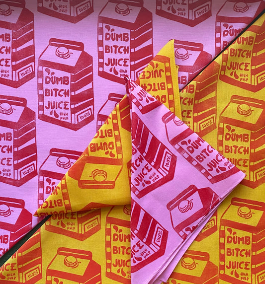 DumbBitch Juice Block Printed Bandana