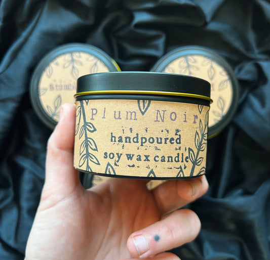 Plum Noir Soy Wax Candle