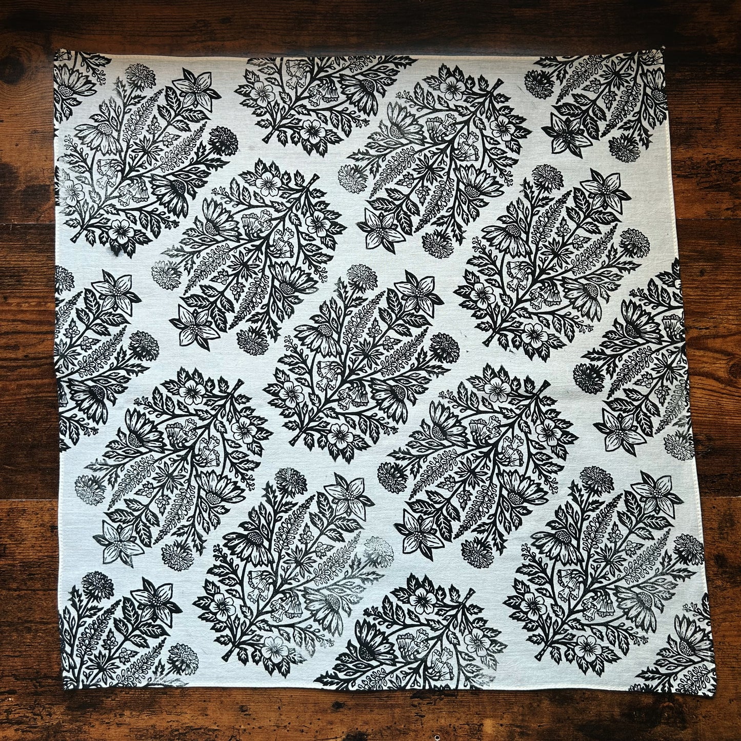 Spring Blooms Block Printed Bandana