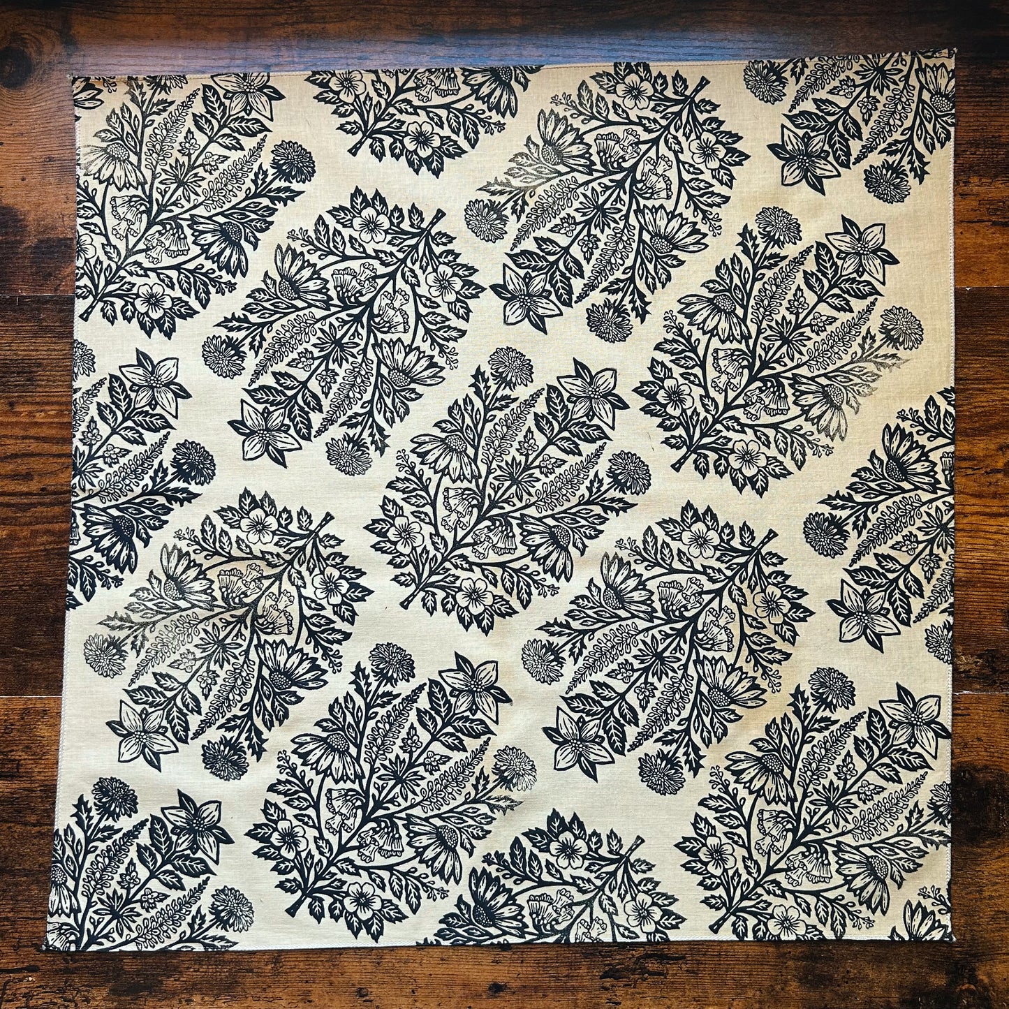 Spring Blooms Block Printed Bandana