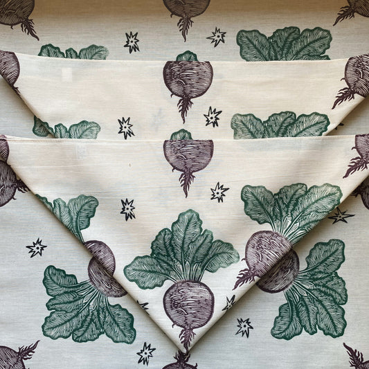 Beet Magic Block Printed Bandana