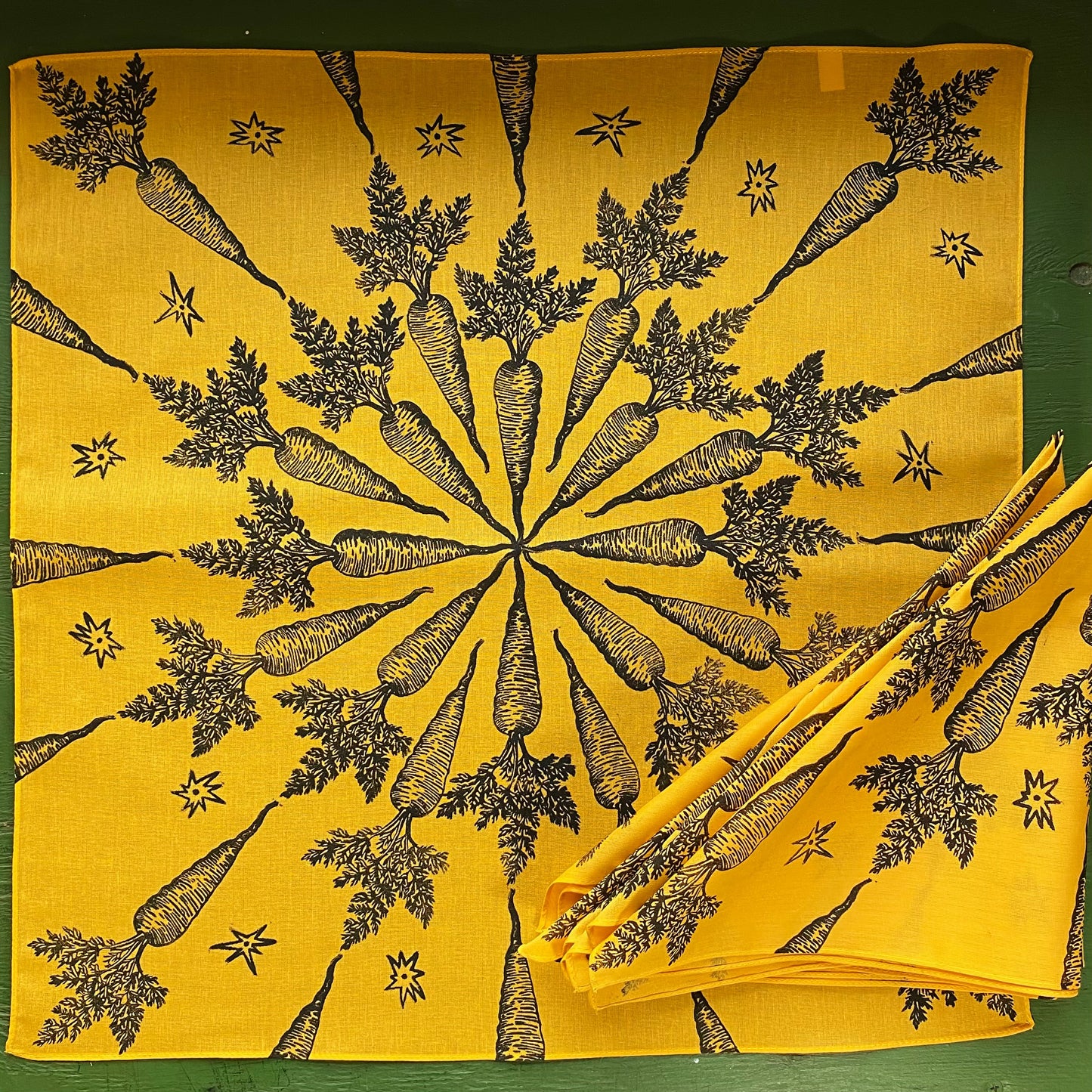 Carrot Magic Block Printed Bandana