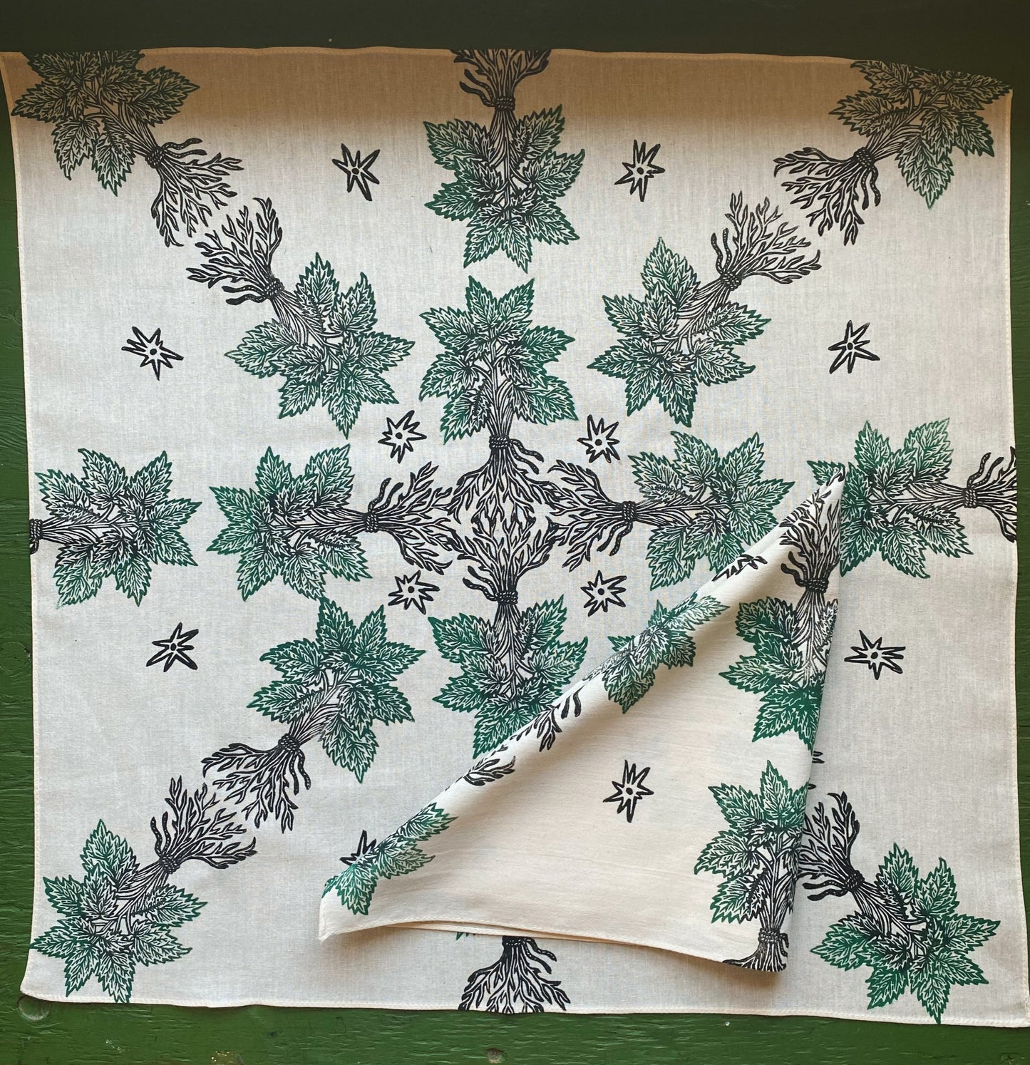 Nettle Magic Block Printed Bandana