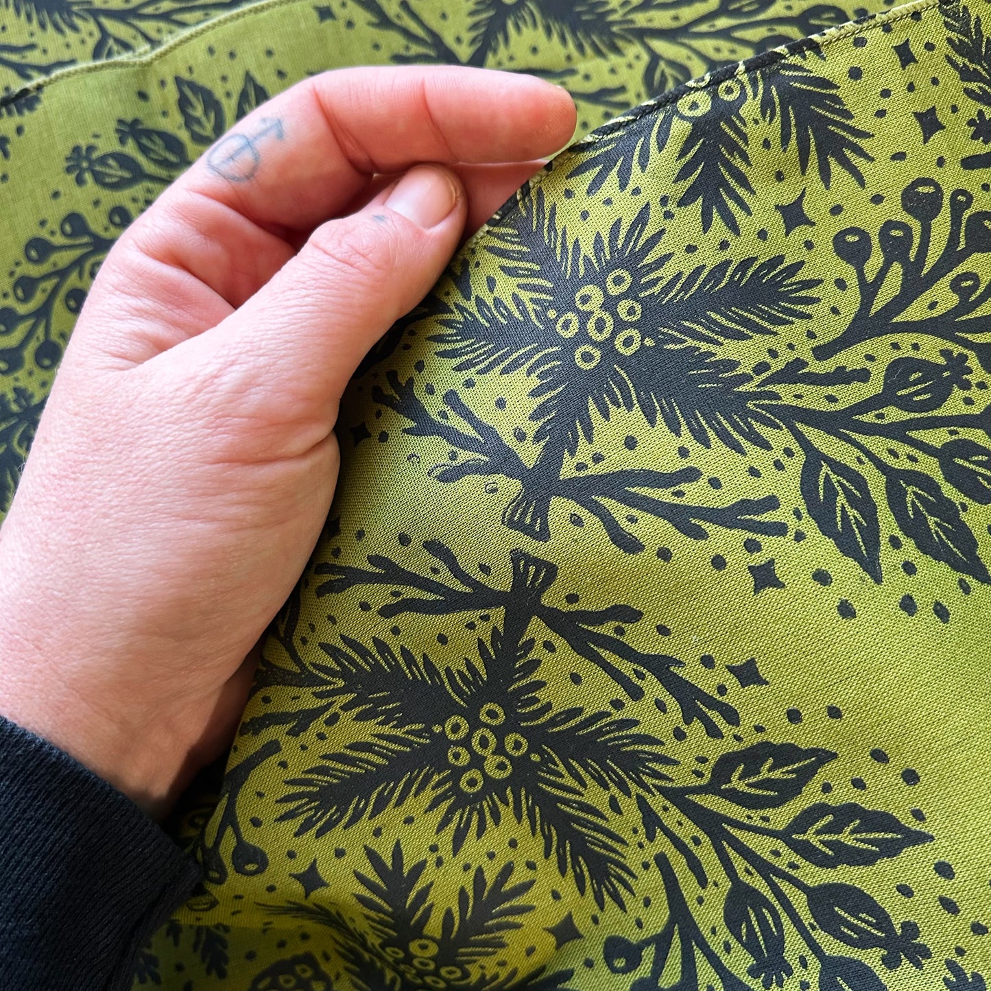 Solstice Forest Block Printed Bandana