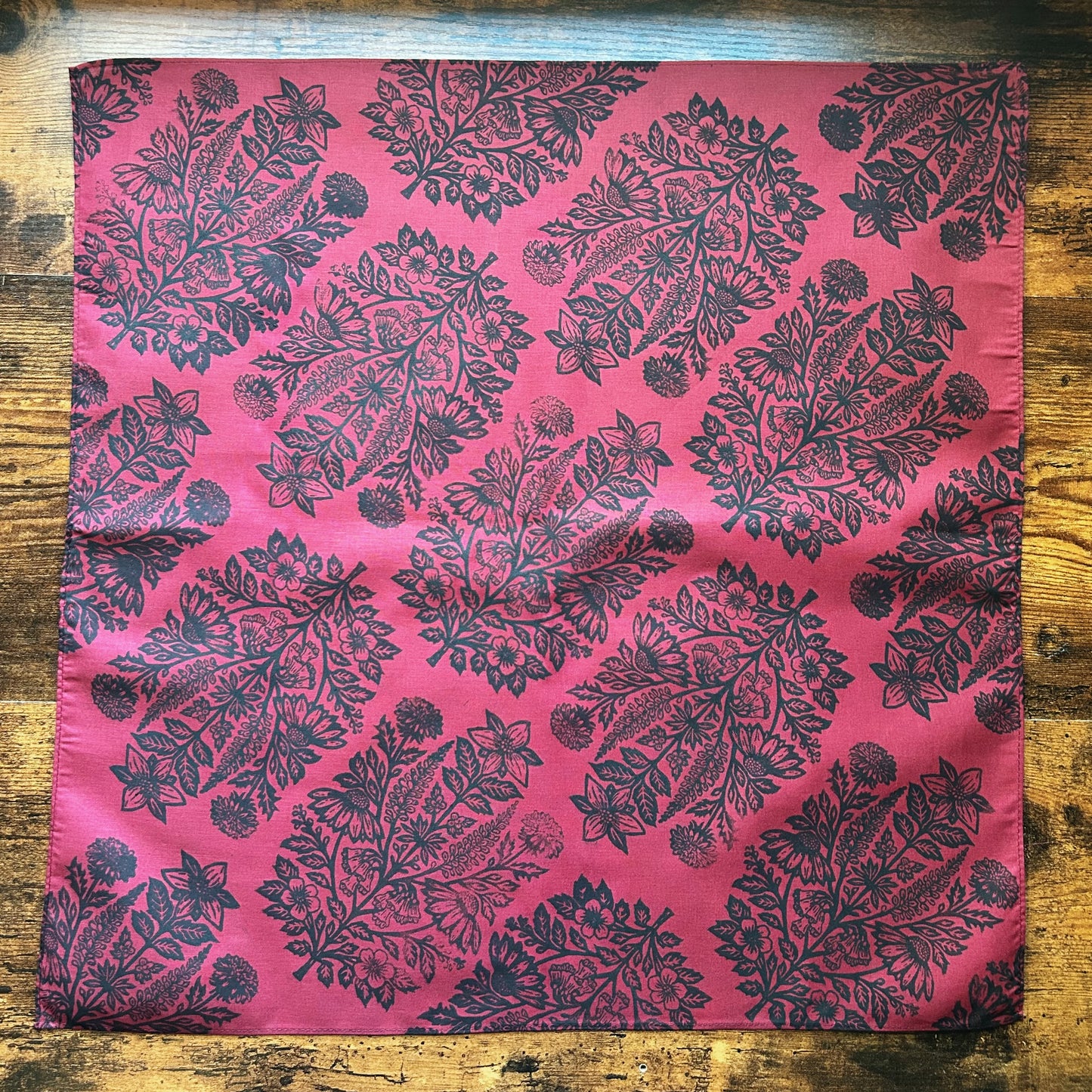 Spring Blooms Block Printed Bandana