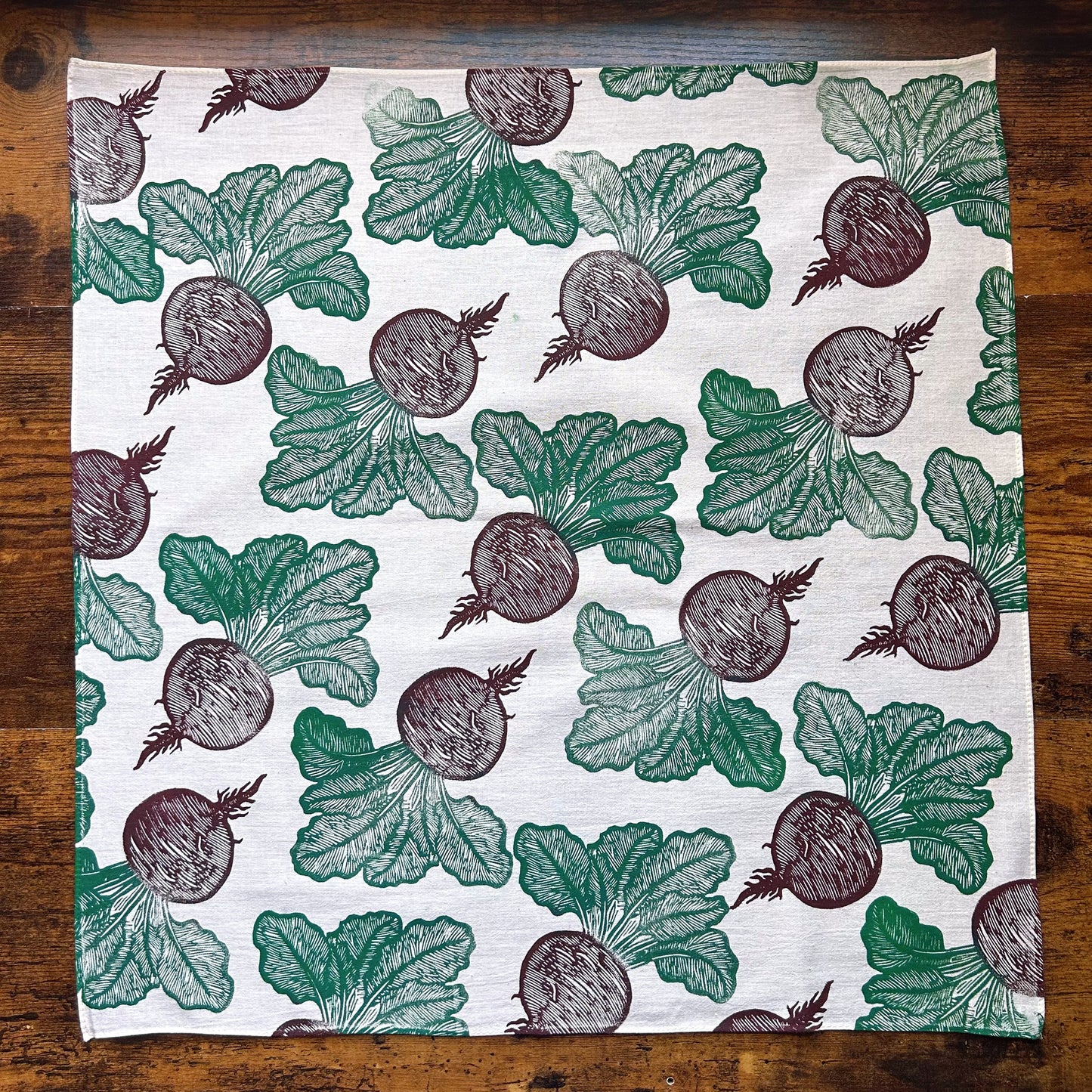 Beet Freak Block Printed Bandana