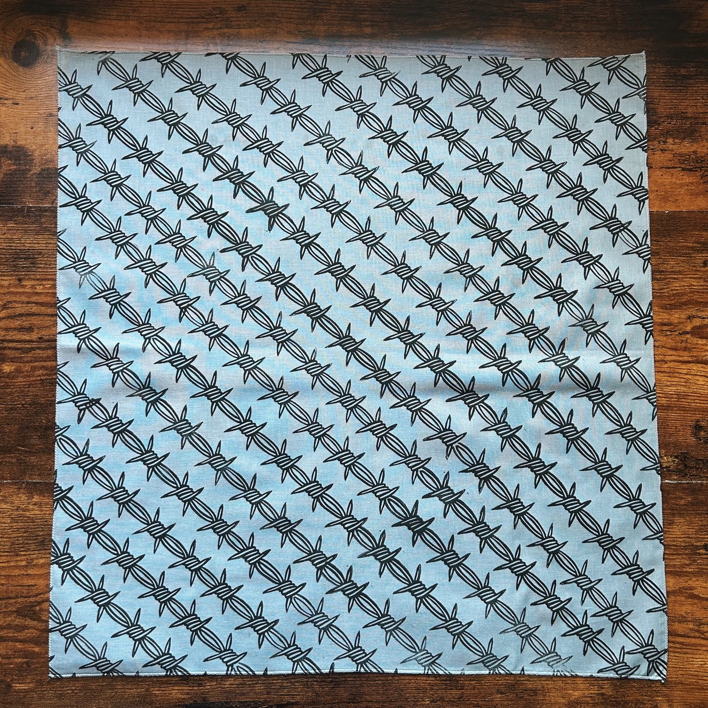 Barbed Wire Block Printed Bandana
