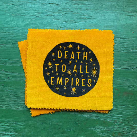 Death to all Empires Lino Print Patch